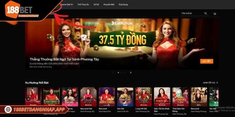 Hướng dẫn cách vào bàn chơi có dealer nữ tại 188Bet chi tiết Các chia bài chuyên nghiệp tạo môi trường minh bạch, công bằng